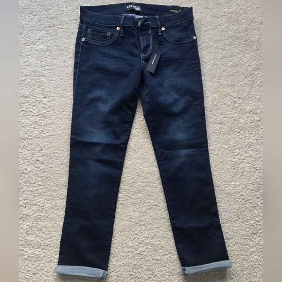 NWT Express Cropped Jeans, Size 4 - Picture 1 of 3